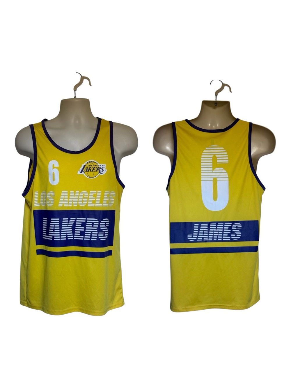 NBA UNK LeBron James #6 Los Angeles Lakers Graphic Tank Top Jersey Sz Men's M